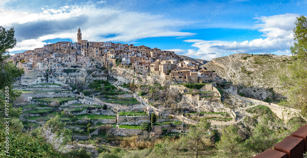 Classic View of the classic hillside town of Bocairent