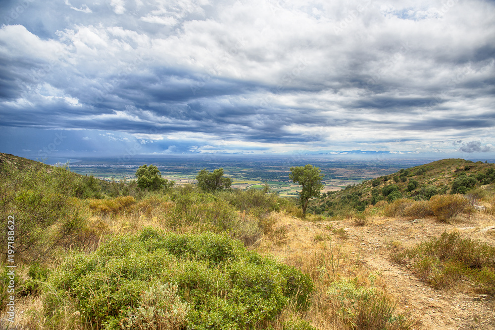 Fototapeta premium Summer landscape. Spain, Catalonia, Costa Brava