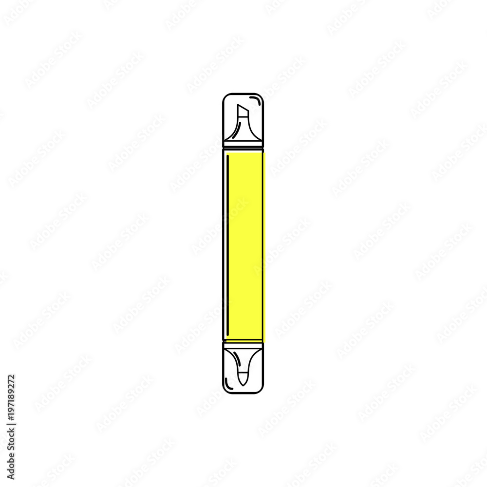 Line dual marker pen icon Line dual marker pen icon