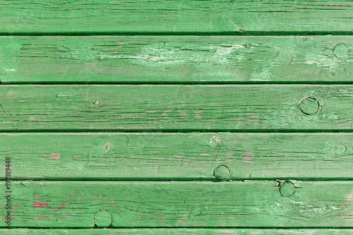 Old green painted boards for use as a background