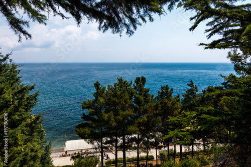 view from the park Aivazovsky/ view from the park Aivazovsky, Utes, Crimea photo