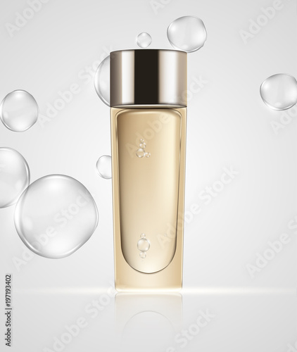 Skin toner ads template. Graphic concept for your design.