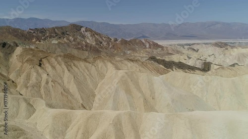 Aerial view of dunes in Death Valley