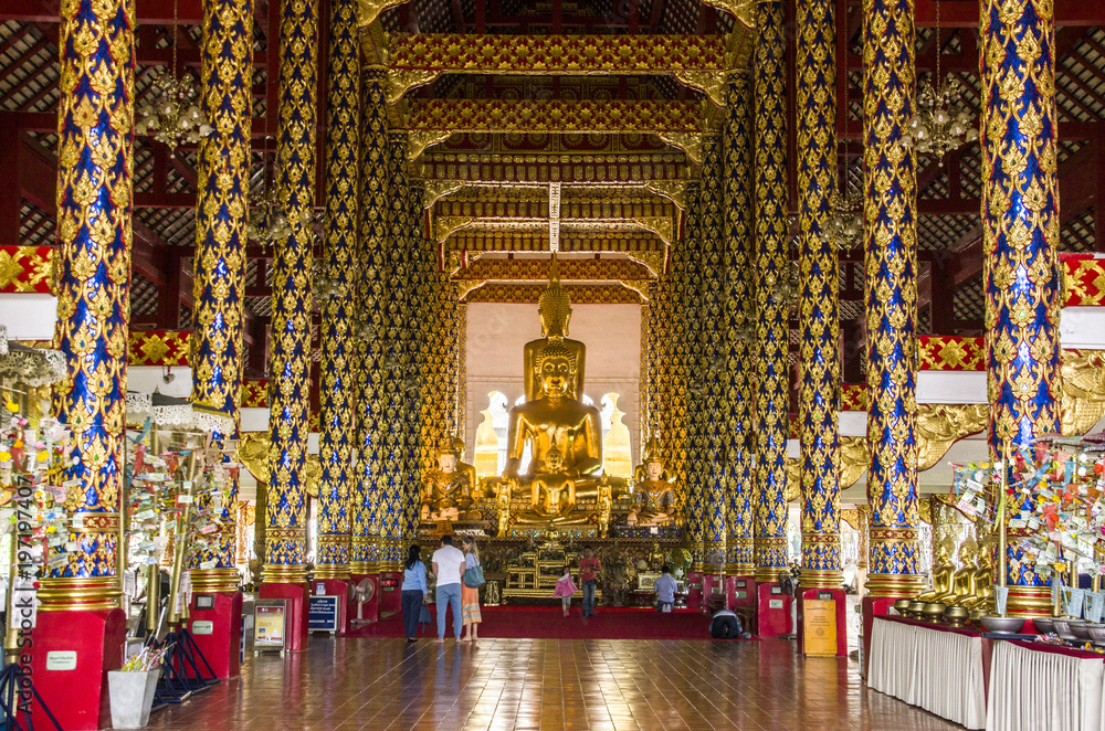 Wat Suan Dok Buddhist Temple In Chiangmai Thailand.