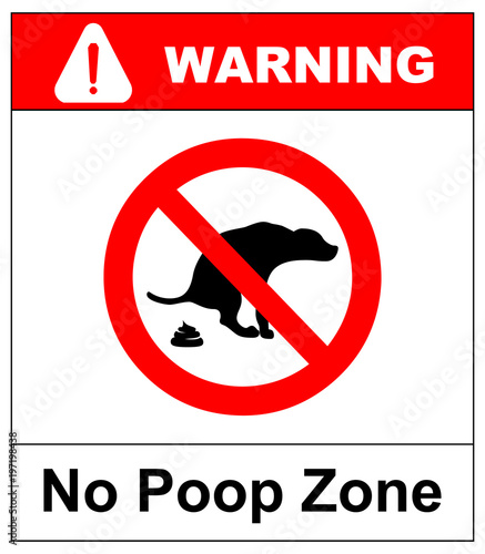 No dog poop vector sign illustration on white background