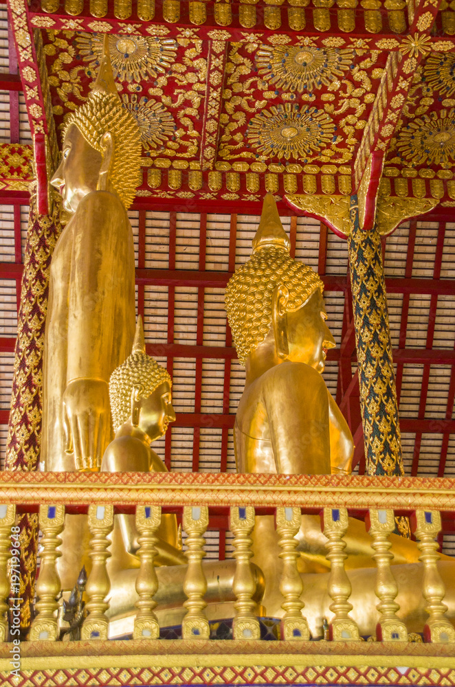 Wat Suan Dok  Buddhist Temple In Chiangmai Thailand.
