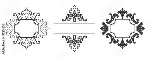 Vintage Elements for Frame Logo Monogram
