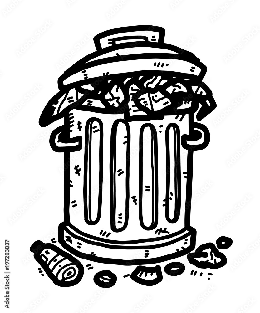 131 Office Equipment Trash Bin Drawing Stock Photos HighRes Pictures and  Images  Getty Images