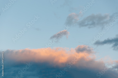 View of cloudy sky during sunset