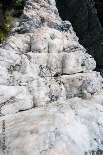 The formation of white quartz stone