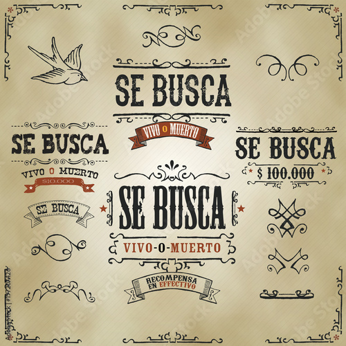Wanted Vintage Western Banners