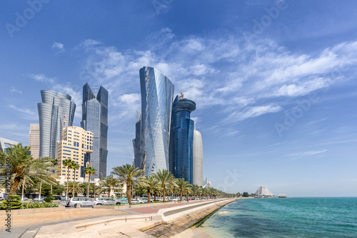 Photos West Bay on the Corniche in Doha Qatar