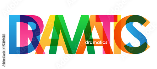 DRAMATICS COLORFUL LETTERS ICON