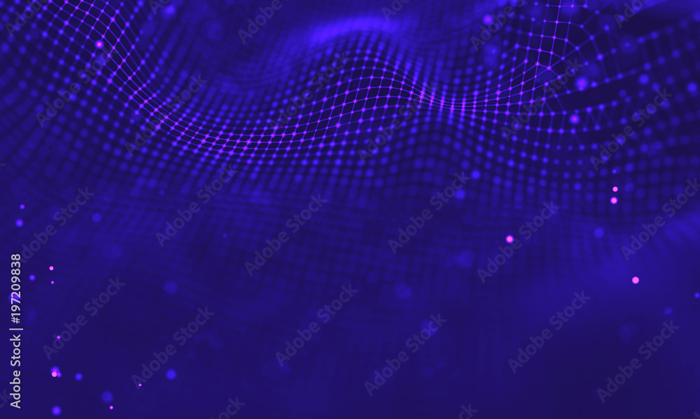 Ultra violet galaxy background. Space background illustration universe with Nebula. 2018 Purple technology background. Artificial intelligence concept
