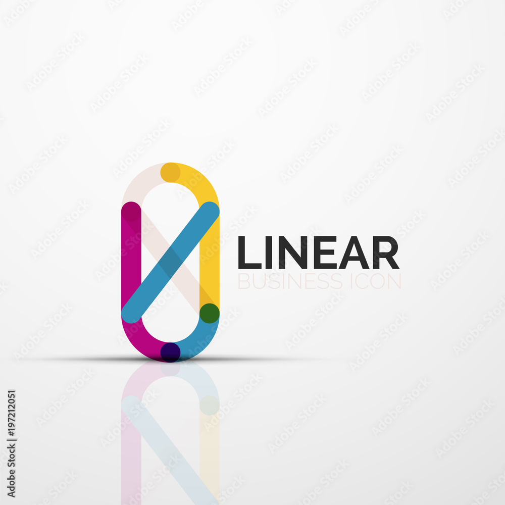 Abstract flower or star minimalistic linear icon, thin line geometric flat symbol for business icon design, abstract button or emblem Abstract flower or star minimalistic linear icon, thin line geometric flat symbol for business icon design, abstract button or emblem