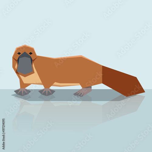 Flat design Platypus