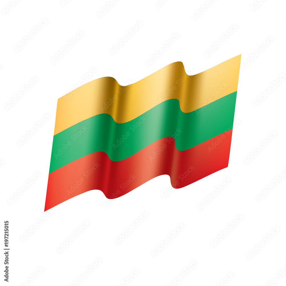 Lithuania flag, vector illustration Lithuania flag, vector illustration
