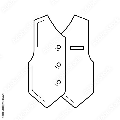Groom clothing line icon isolated on white background