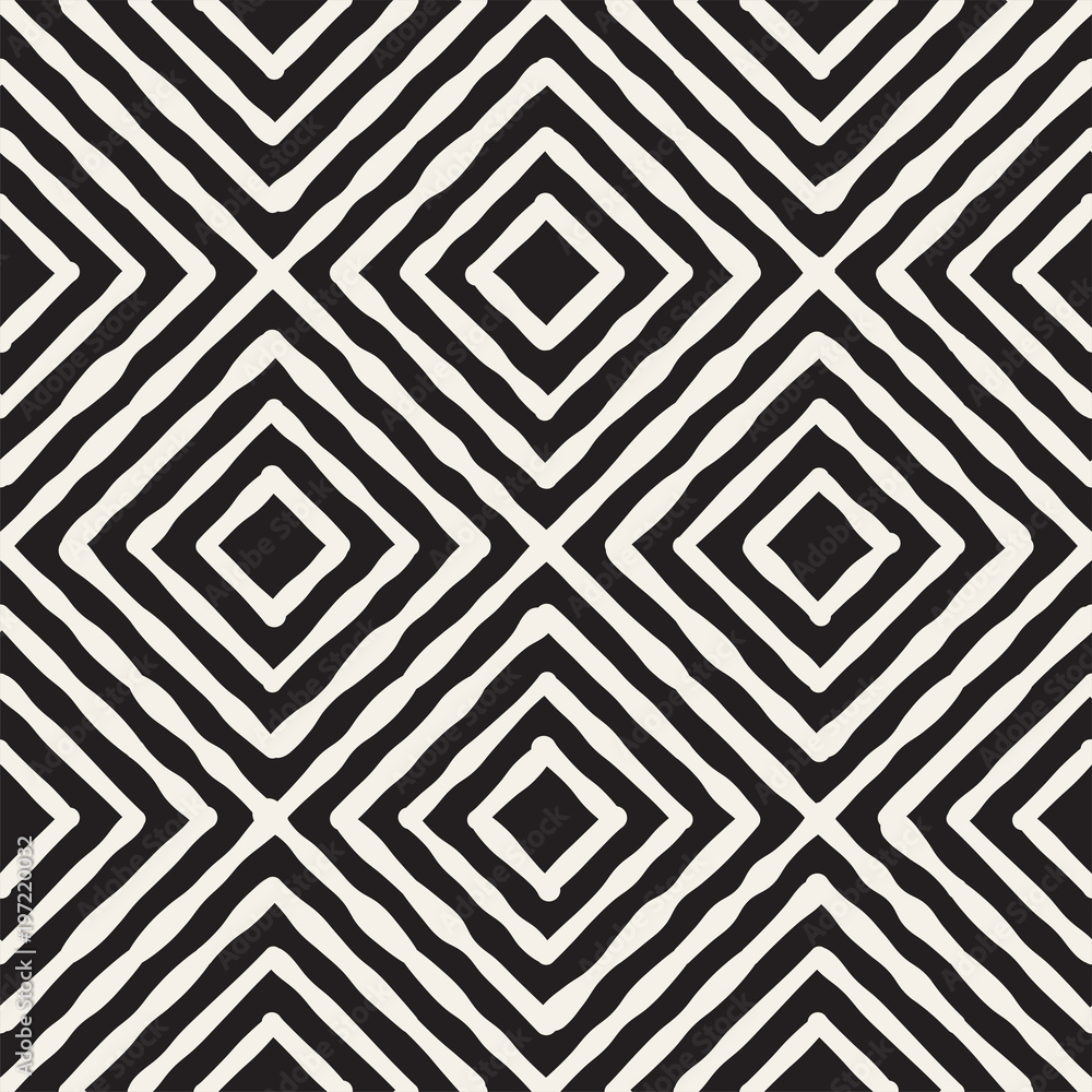 Hand drawn striped seamless pattern with brushstrokes tiling. Abstract freehand texture for print Hand drawn striped seamless pattern with brushstrokes tiling. Abstract freehand texture for print