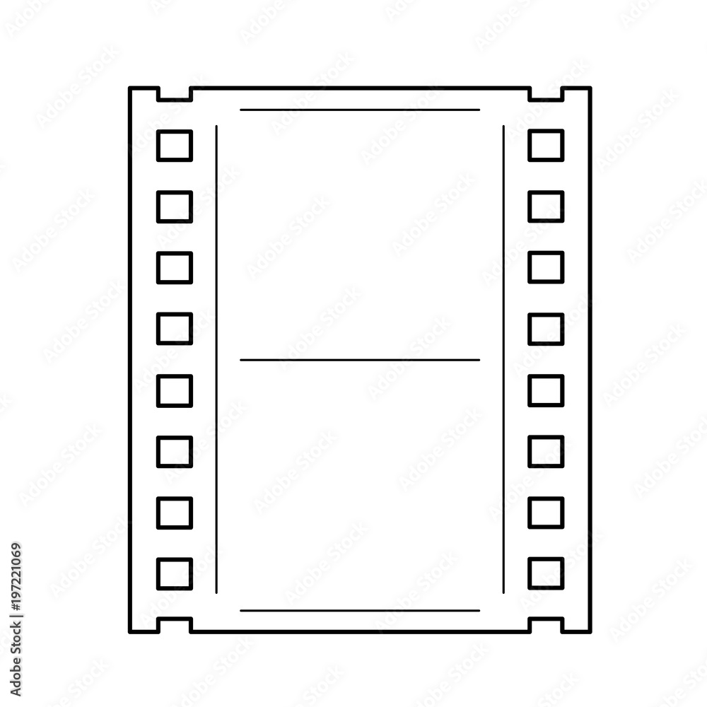 Film frame vector line icon isolated on white background. Movie frame line icon for infographic, website or app. Scalable icon designed on a grid system. Film frame vector line icon isolated on white background. Movie frame line icon for infographic, website or app. Scalable icon designed on a grid system.