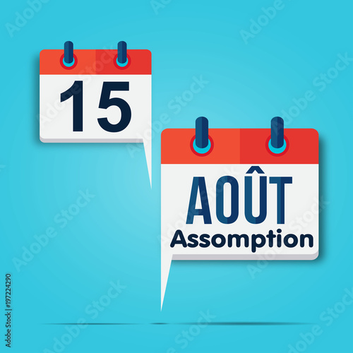 calendrier bulle : 15 Août (assomption) photo