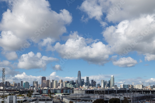 San Francisco Skyline with clouds during daytime