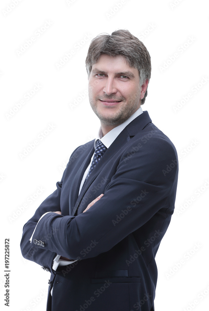 Close-up face of successful businessman Close-up face of successful businessman