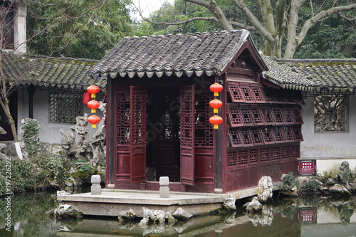Photography Little temple in small chinese village close to Shanghai