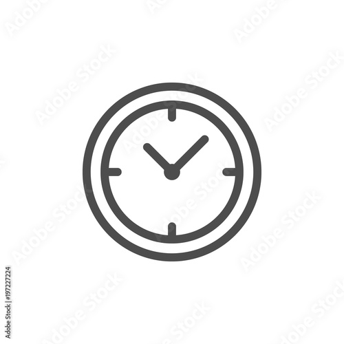 Clock line icon