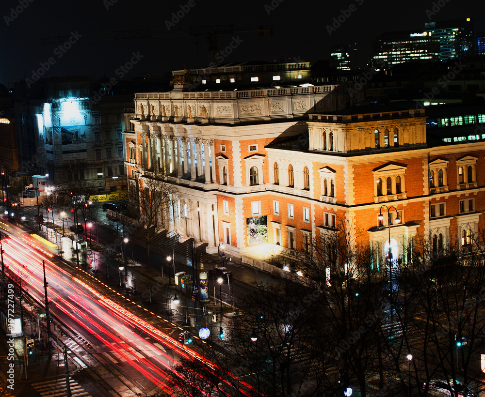 Fototapeta premium Börse bei Nacht