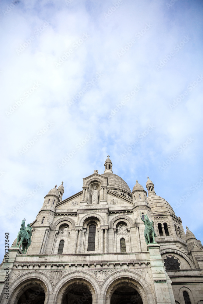 Detail of the Basilica of the Sacred Heart of Paris