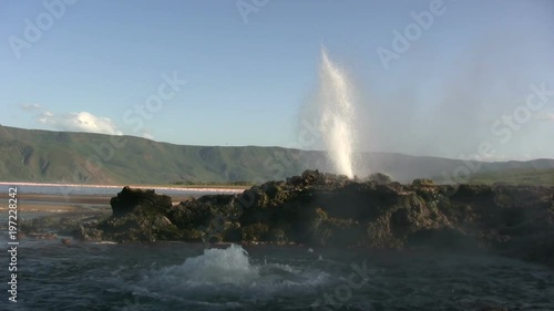 A hot springs along the rift valley lakes of Kenya. photo