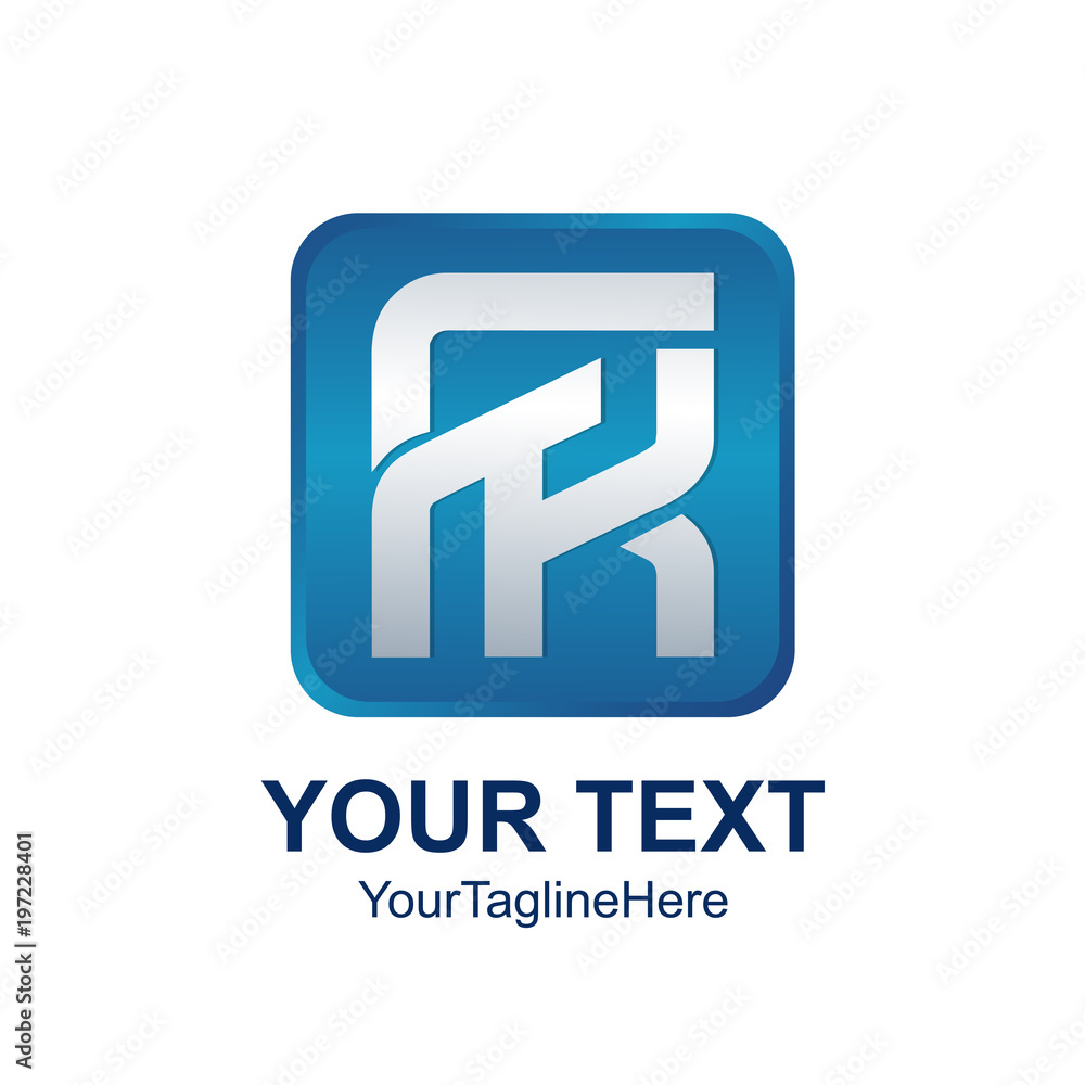 Initial letter FK logo template colored silver blue square design for business and company identity Initial letter FK logo template colored silver blue square design for business and company identity
