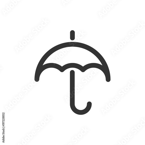 Icon umbrella flat
