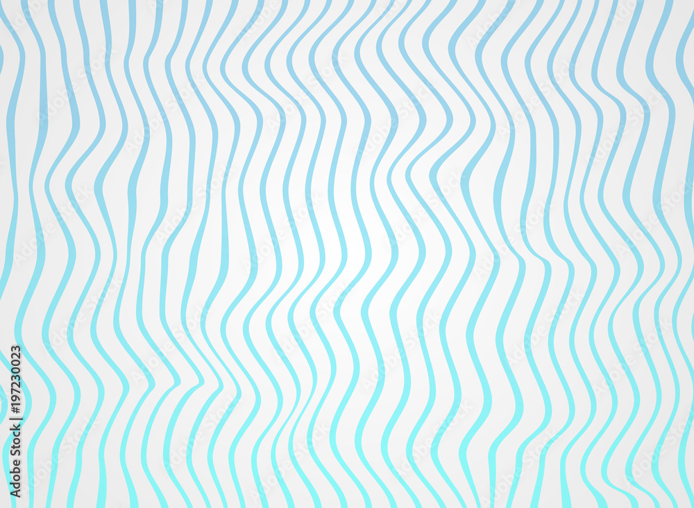 Abstract of gradiene sea blue lines wave in pattern, soft white of rough surface