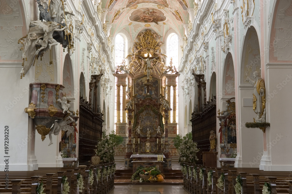 Fototapeta premium Klosterkirche in Ochsenhausen