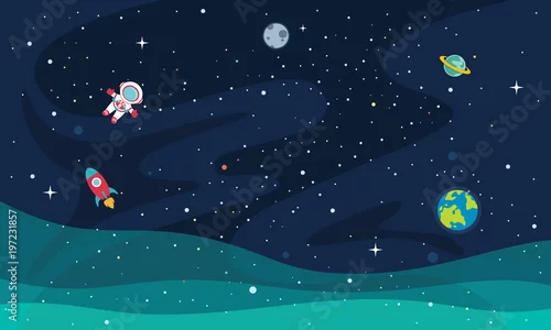 Obraz Wektorowa ilustracja przestrzeń