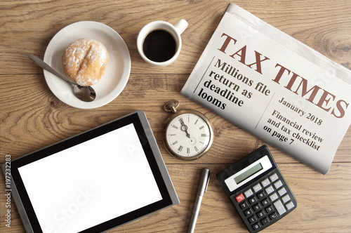 Tax time concept