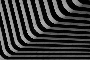 simple architecture of modern building pattern - black and white