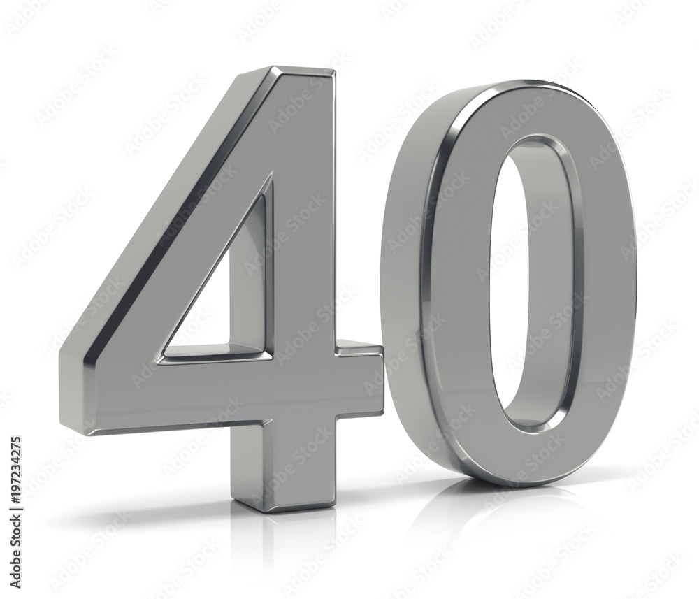 Number 40 Stock-Illustration | Adobe Stock 