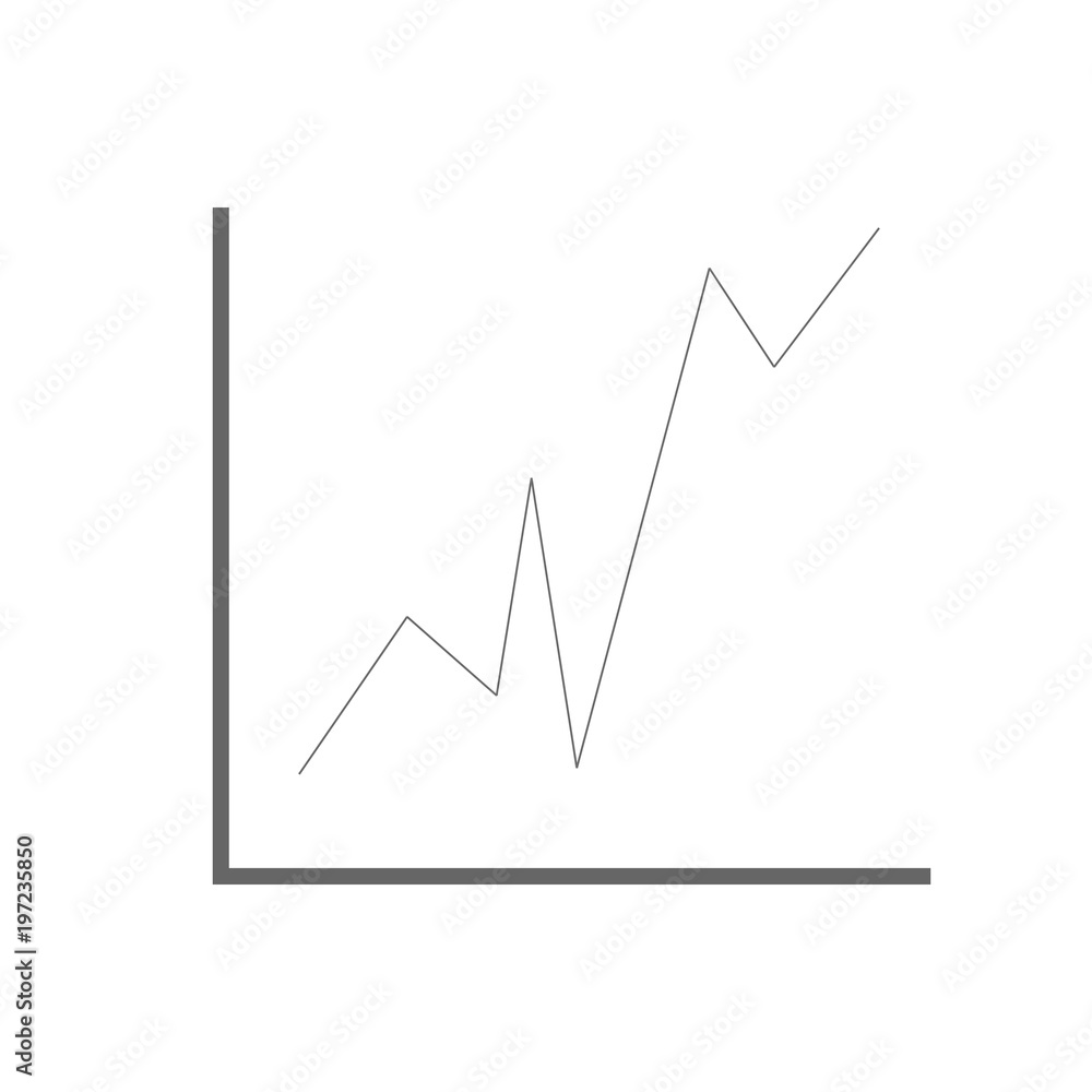 financial chart with uptrend line. Graph chart vector icon. presentation and chart. Business concept financial chart with uptrend line. Graph chart vector icon. presentation and chart. Business concept