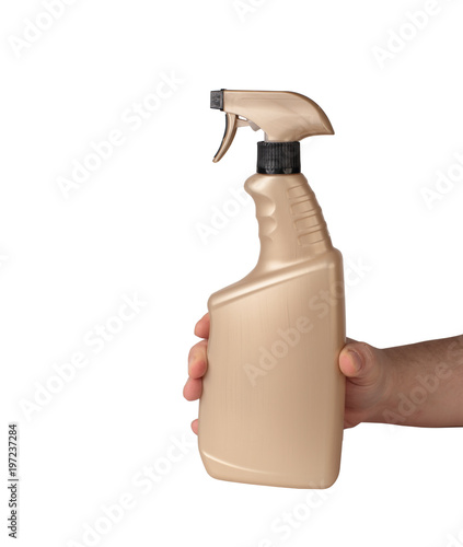 plastikowa butelka ze zraszaczem