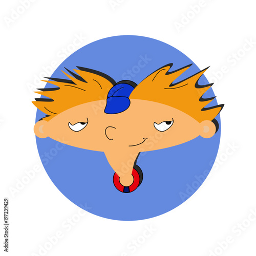 Arnold from the movie " Hey, Arnold"