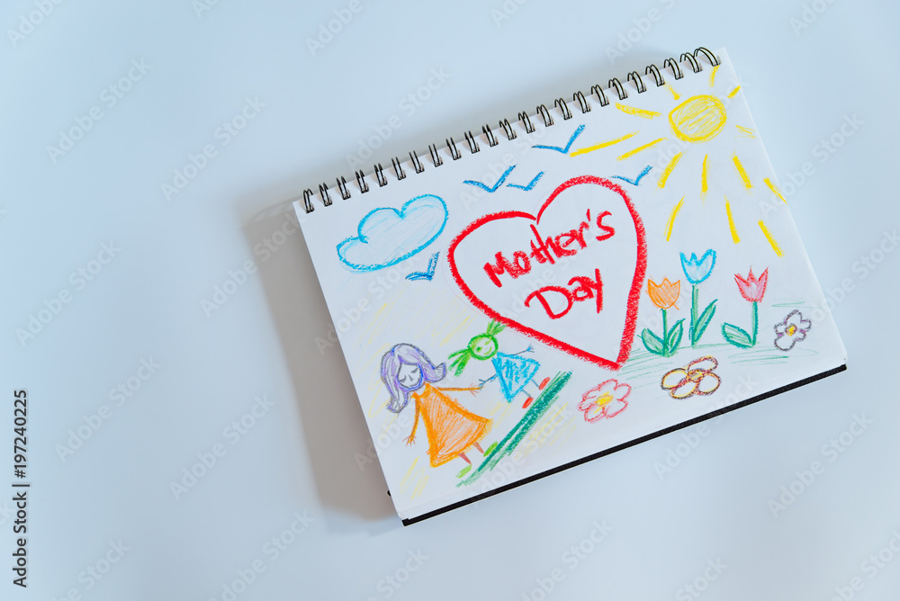 child picture. happy mother day gift, little girl present. child picture. happy mother day gift, little girl present.
