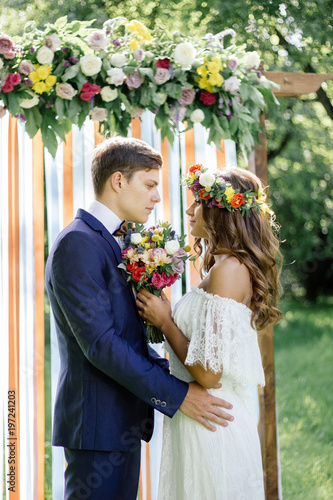 Wedding ceremony at outdoor...