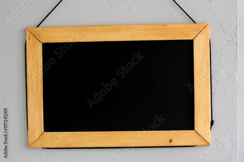 Blackboard on the wall. Gre...
