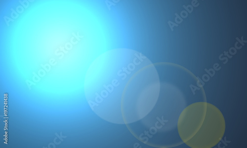 Sfondo sole con effetto flare di luce