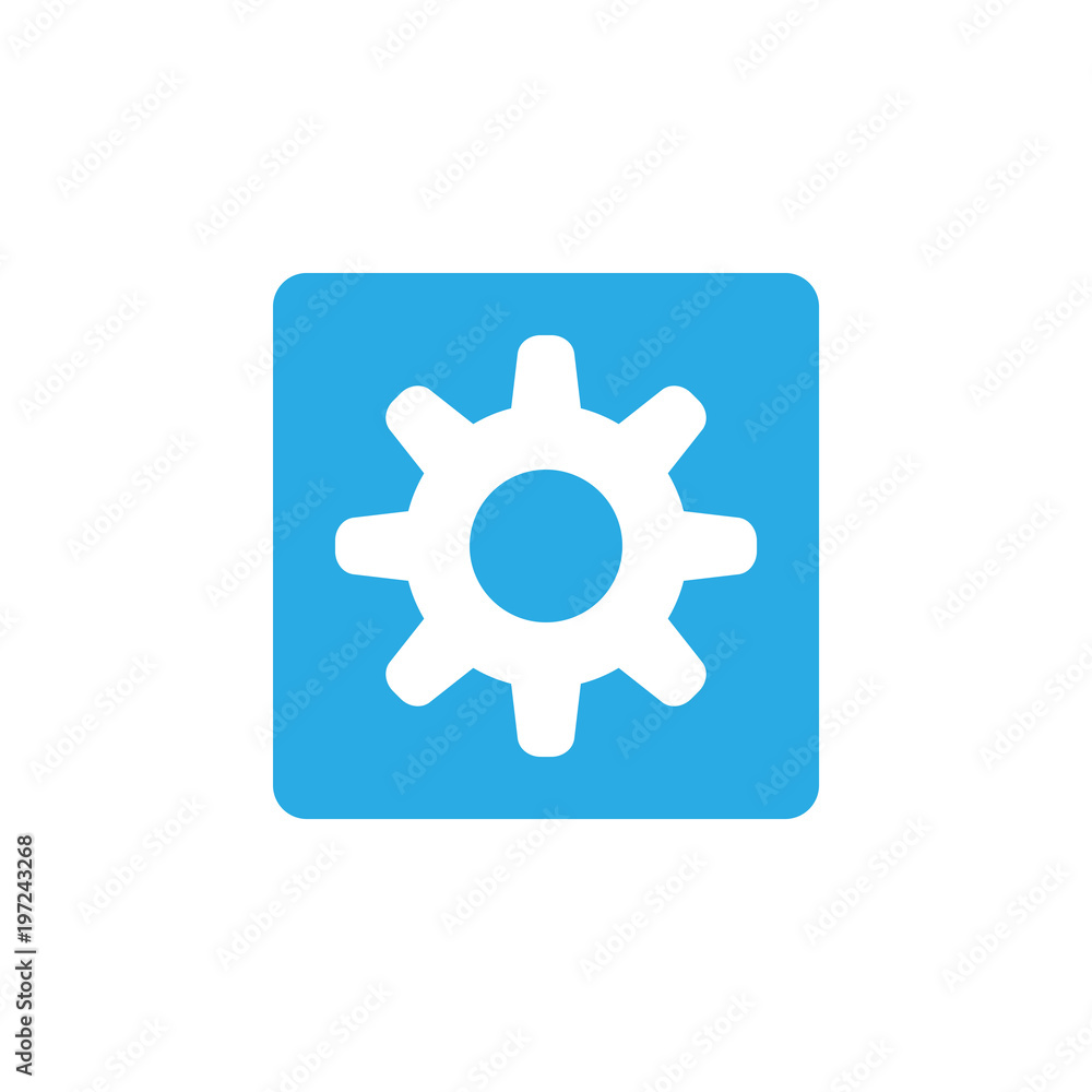 Setting icon. Flat style design, Vector illustration. Setting icon. Flat style design, Vector illustration.