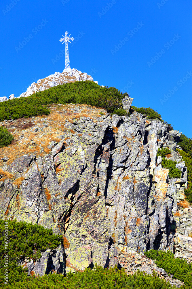 Fototapeta premium Poland, Tatra Mountains, Zakopane - south slope of Giewont peak