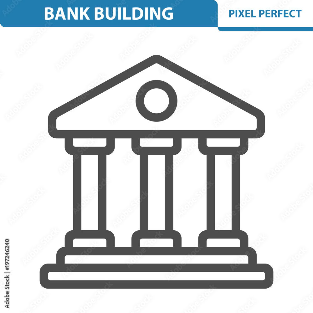 Bank Icon. EPS 8 format.